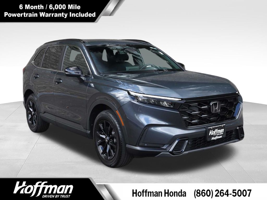 Meteorite Gray Metallic 2025 Honda CR-V Hybrid Sport-L AWD SUV / Crossover All-Wheel Drive Continuously Variable Transmission