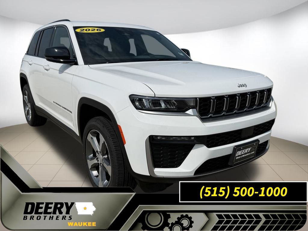 Bright White Clearcoat 2026 Jeep Grand Cherokee SUV / Crossover Four-Wheel Drive 8-Speed Automatic