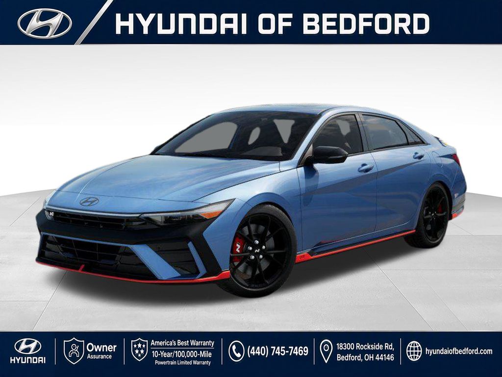Performance Blue 2026 Hyundai Elantra N Sedan Front-Wheel Drive 8-Speed Automatic