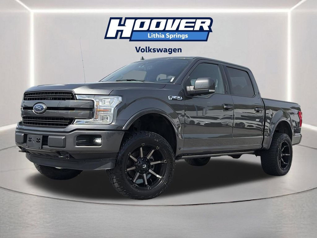 Gray (MAGNETIC) 2018 Ford F-150 Lariat SuperCrew 4WD Pickup Truck Four-Wheel Drive Automatic