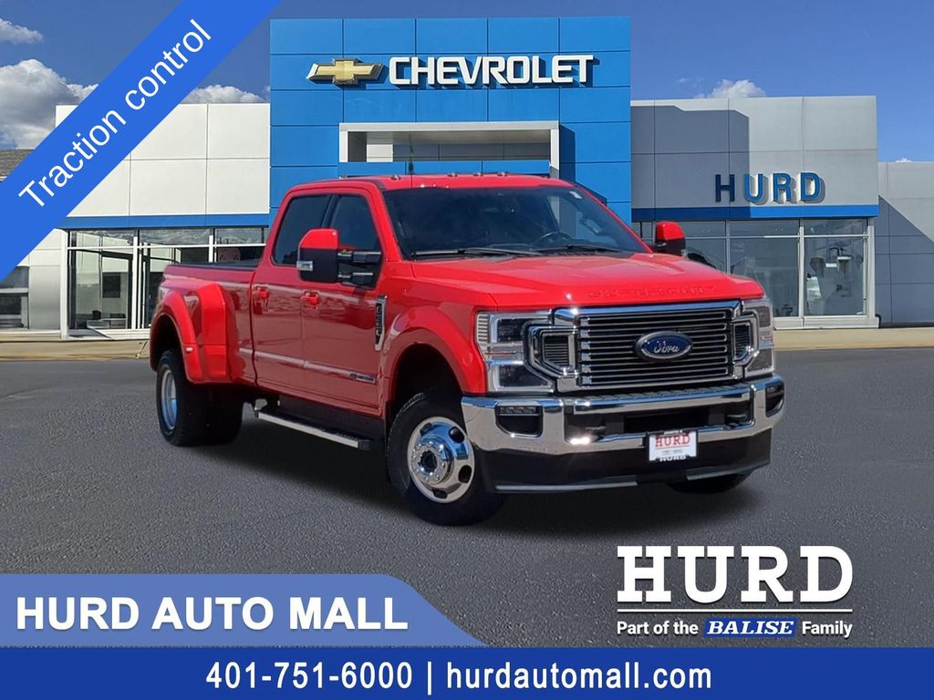 Red 2022 Ford F-350 Super Duty Lariat Crew Cab LB DRW 4WD Pickup Truck Four-Wheel Drive Automatic