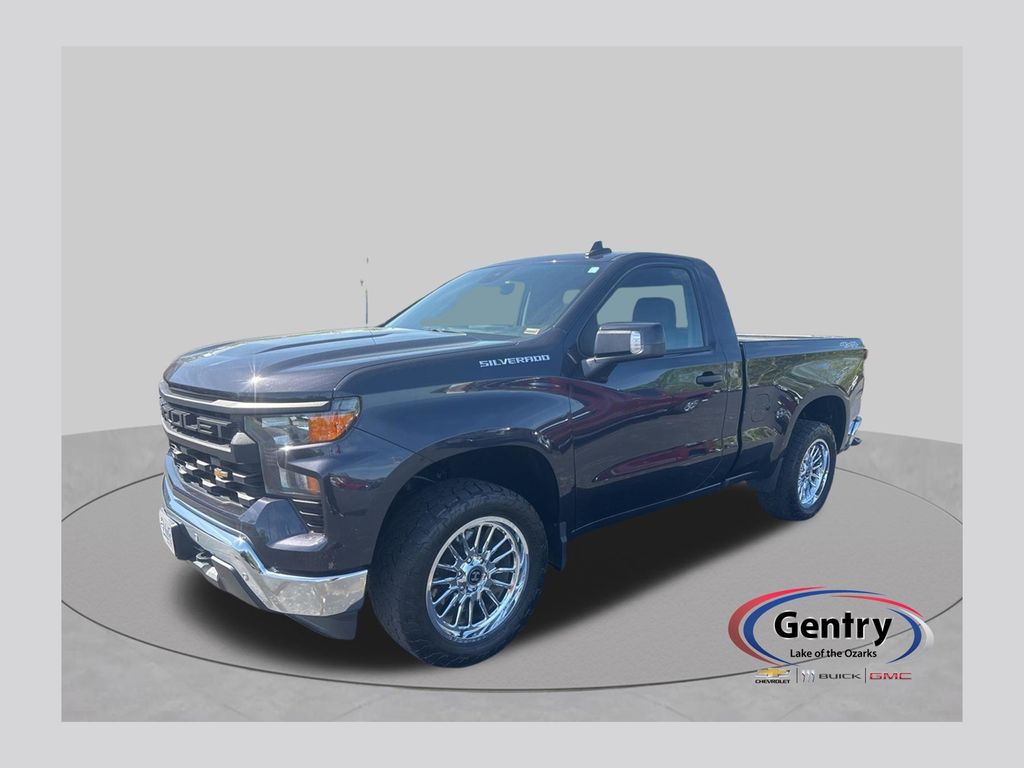 Dark Ash Metallic 2024 Chevrolet Silverado 1500 Pickup Truck Four-Wheel Drive 8-Speed Automatic