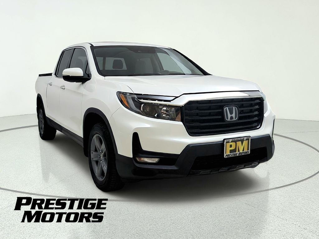 Platinum White Pearl 2023 Honda Ridgeline Pickup Truck All-Wheel Drive 9-Speed Automatic