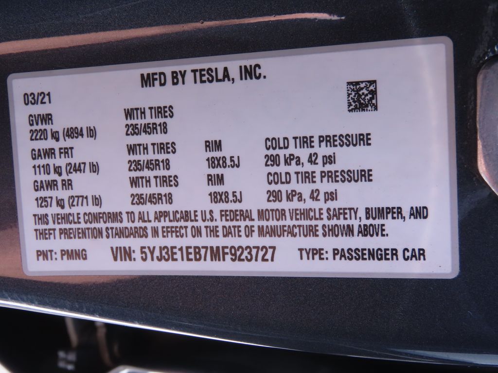 2021 Tesla Model 3 Long Range 21