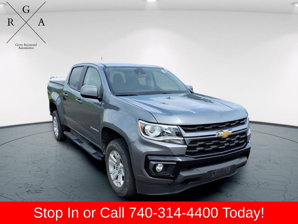 Gray (Satin Steel Metallic) 2022 Chevrolet Colorado Pickup Truck Four-Wheel Drive 8-Speed Automatic