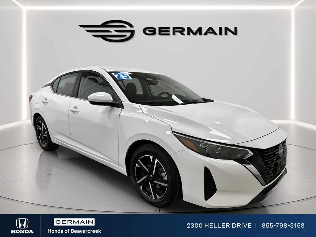 White (Fresh Powder) 2025 Nissan Sentra SV FWD Sedan Front-Wheel Drive Continuously Variable Transmission