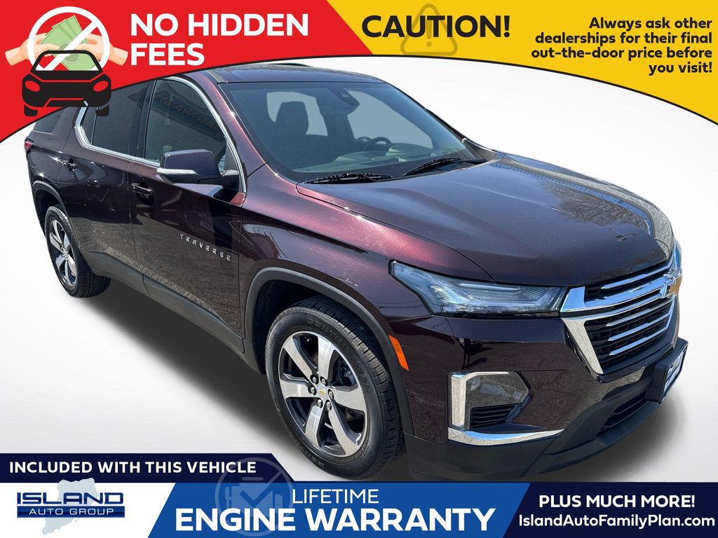 Black Cherry Metallic 2023 Chevrolet Traverse LT Leather AWD SUV / Crossover Four-Wheel Drive 9-Speed Automatic