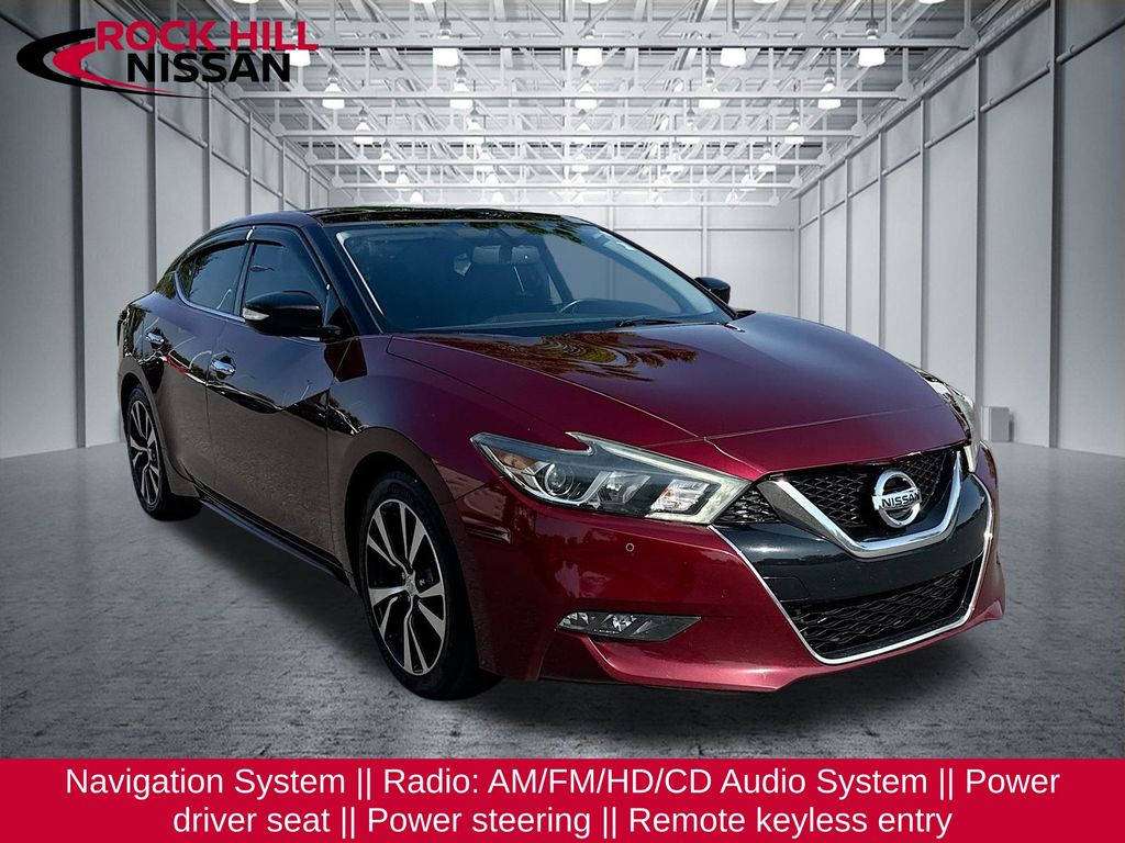 Carnelian Red 2018 Nissan Maxima Sedan Front-Wheel Drive Continuously Variable Transmission