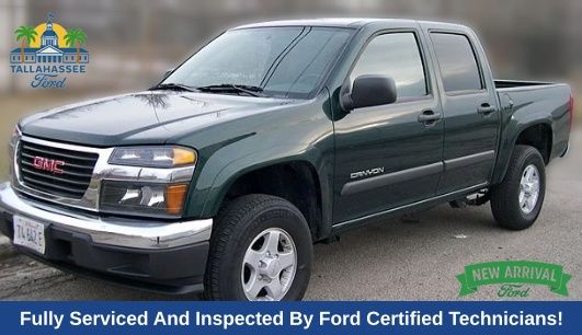 Gray (Steel Green Metallic) 2011 GMC Canyon Pickup Truck 4X2 4-Speed Automatic Overdrive