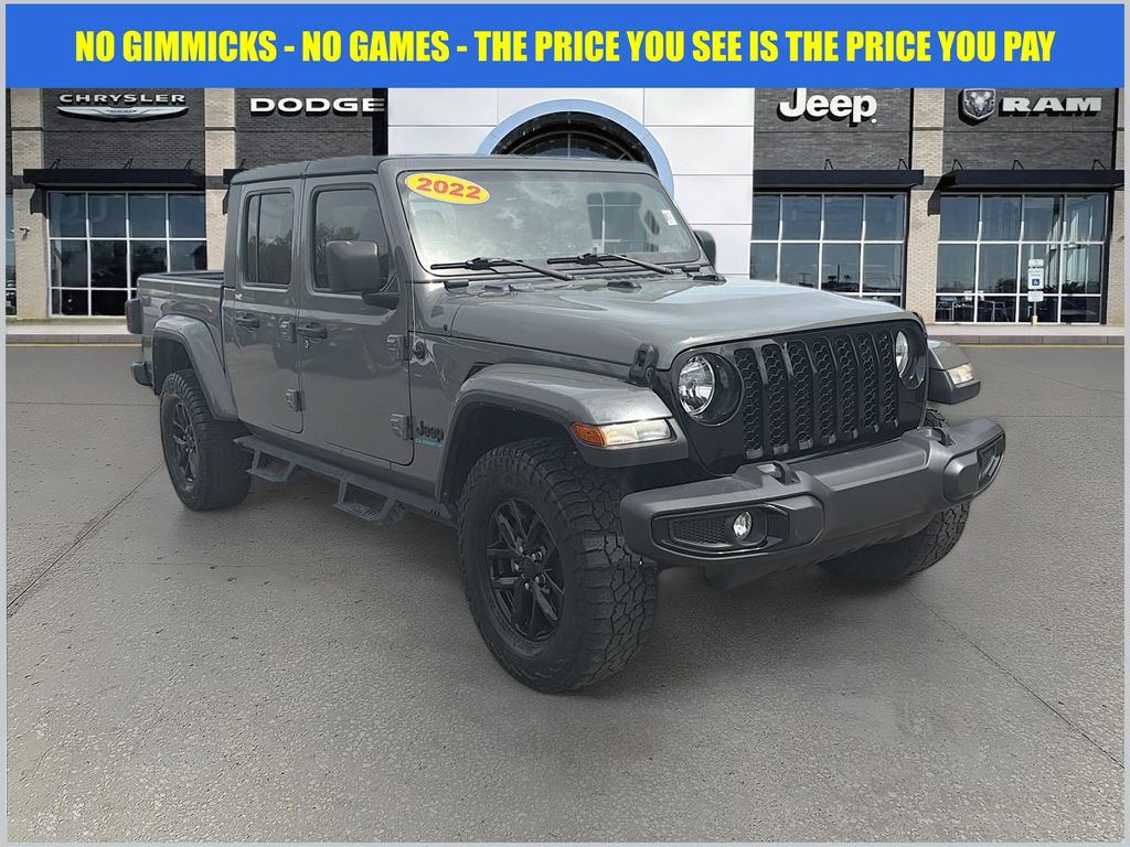 Sting-Gray Clearcoat 2022 Jeep Gladiator Altitude Crew Cab 4WD Pickup Truck Four-Wheel Drive 8-Speed Automatic