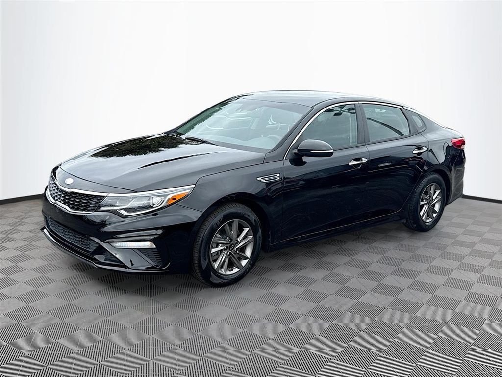 Ebony Black 2020 Kia Optima Sedan Front-Wheel Drive 6-Speed Automatic