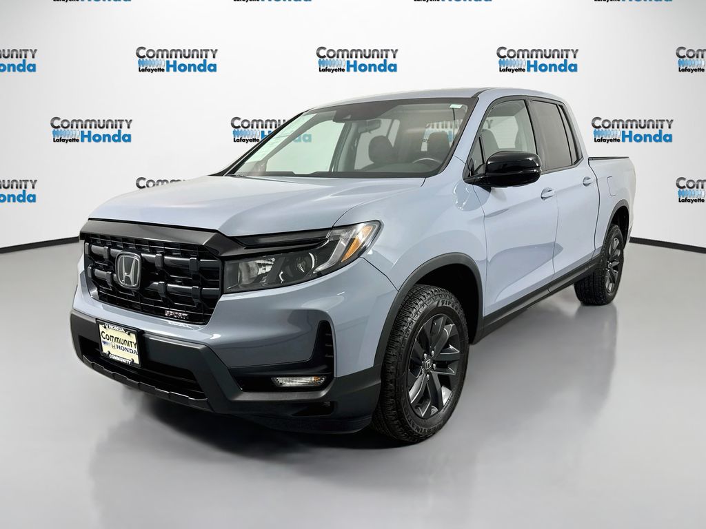 Gray 2025 Honda Ridgeline Pickup Truck All-Wheel Drive 9-Speed Automatic