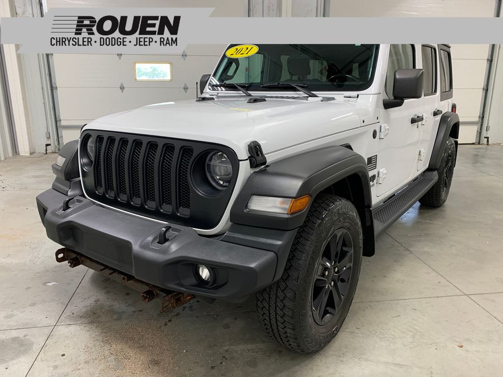 Bright White Clearcoat 2021 Jeep Wrangler SUV / Crossover Four-Wheel Drive 8-Speed Automatic