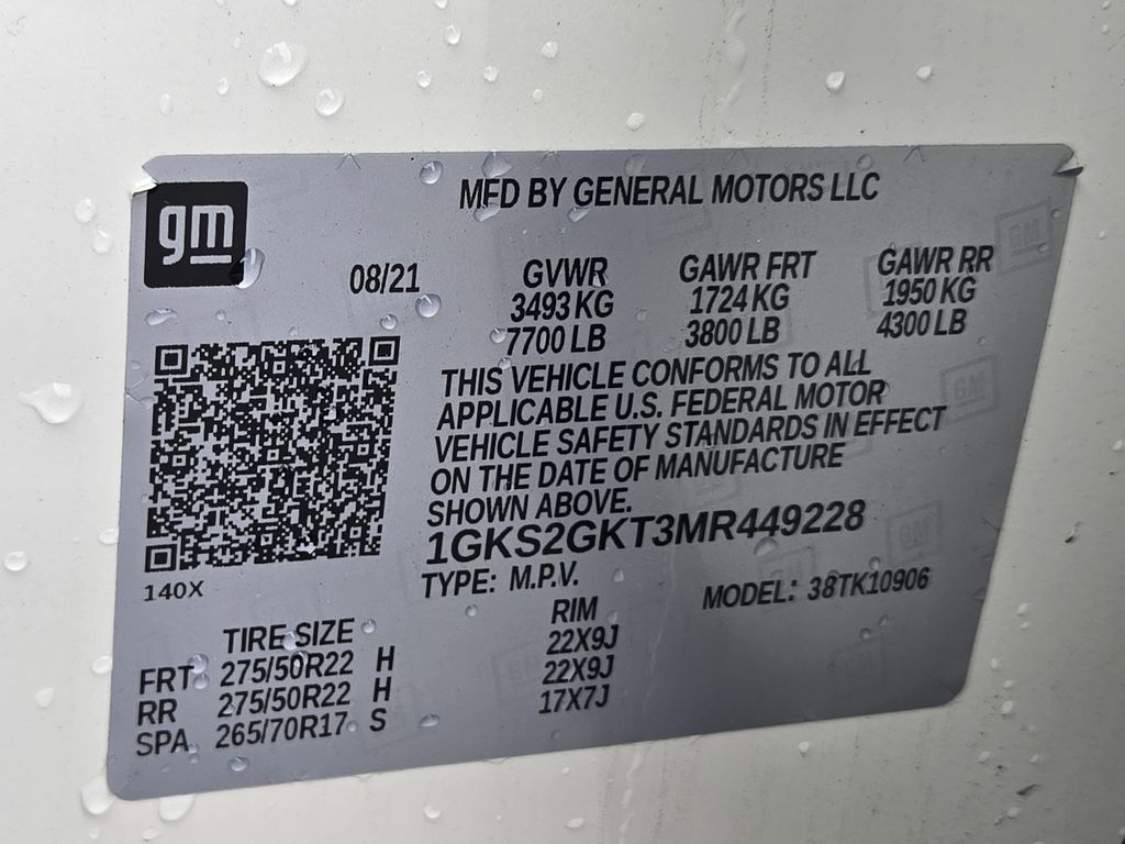 2021 GMC Yukon XL SLT White at Bayway Cadillac of The Woodlands