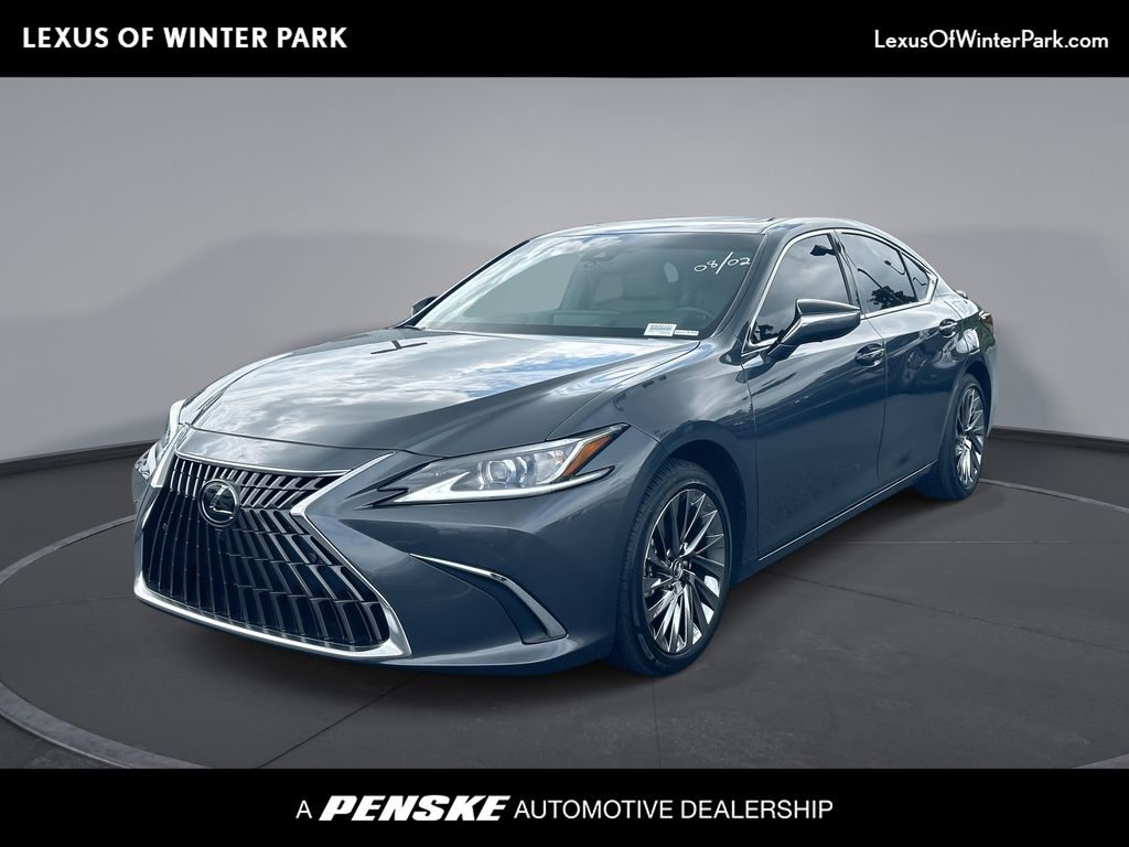 Gray 2025 Lexus ES Hybrid Sedan Front-Wheel Drive Continuously Variable Transmission