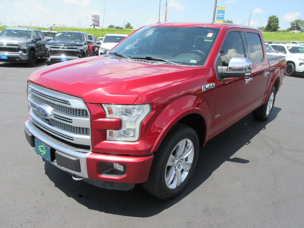 Ruby Red Metallic 2015 Ford F-150 Pickup Truck Four-Wheel Drive 6-Speed Automatic