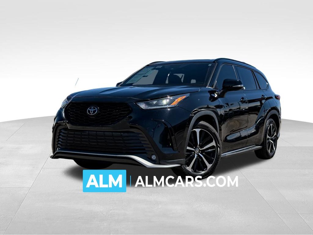 Midnight Black Metallic 2021 Toyota Highlander XSE FWD SUV / Crossover Front-Wheel Drive 8-Speed Automatic