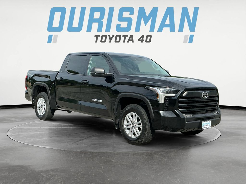 Midnight Black 2022 Toyota Tundra Pickup Truck Four-Wheel Drive Automatic