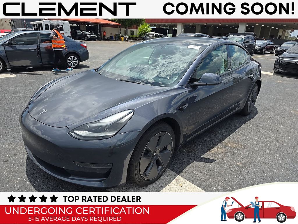 Midnight Silver Metallic 2022 Tesla Model 3 Sedan All-Wheel Drive 1-Speed Automatic
