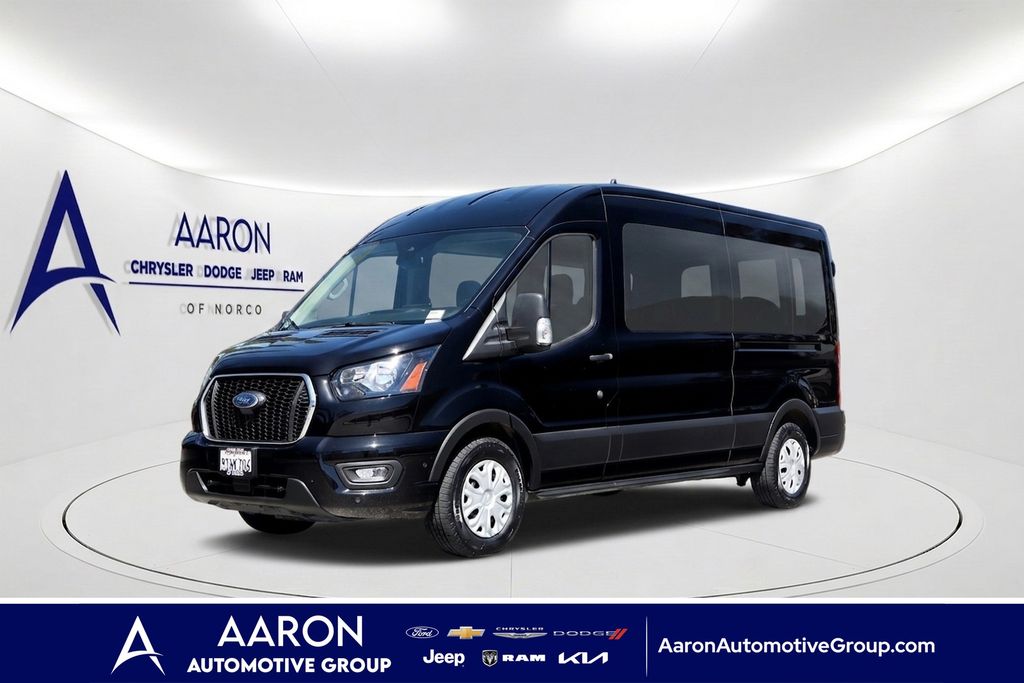 Black Metallic 2025 Ford Transit Passenger Van Rear-Wheel Drive