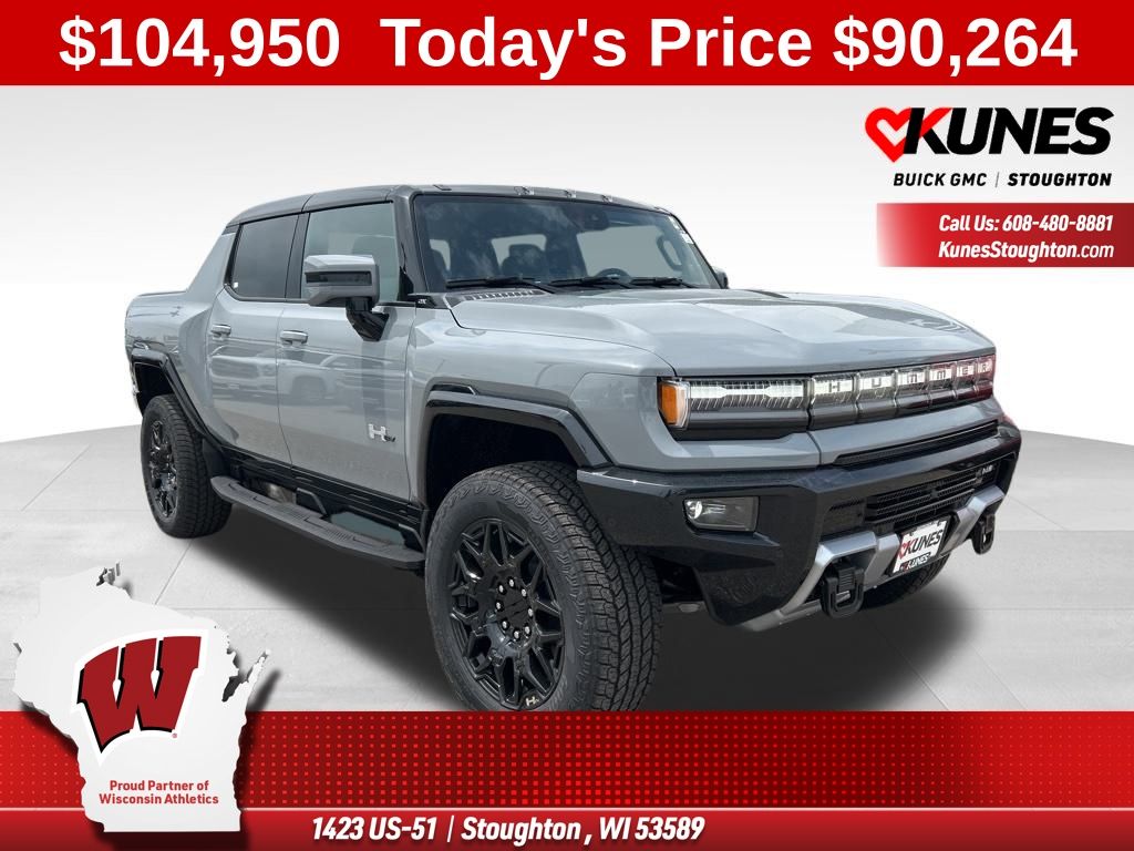 Meteorite Metallic (Grey) 2025 GMC Hummer EV Pickup Pickup Truck All-Wheel Drive 1-Speed Automatic