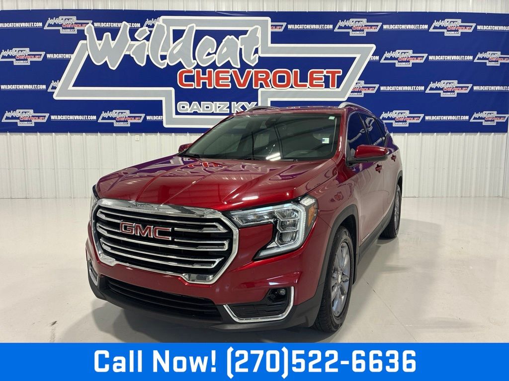 Volcanic Red Tintcoat 2023 GMC Terrain SUV / Crossover Front-Wheel Drive 9-Speed Automatic