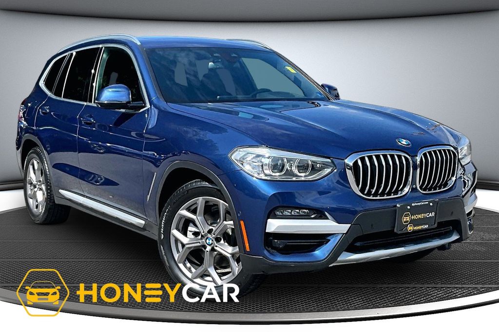 Blue Metallic 2021 BMW X3 SUV / Crossover All-Wheel Drive 8-Speed Automatic