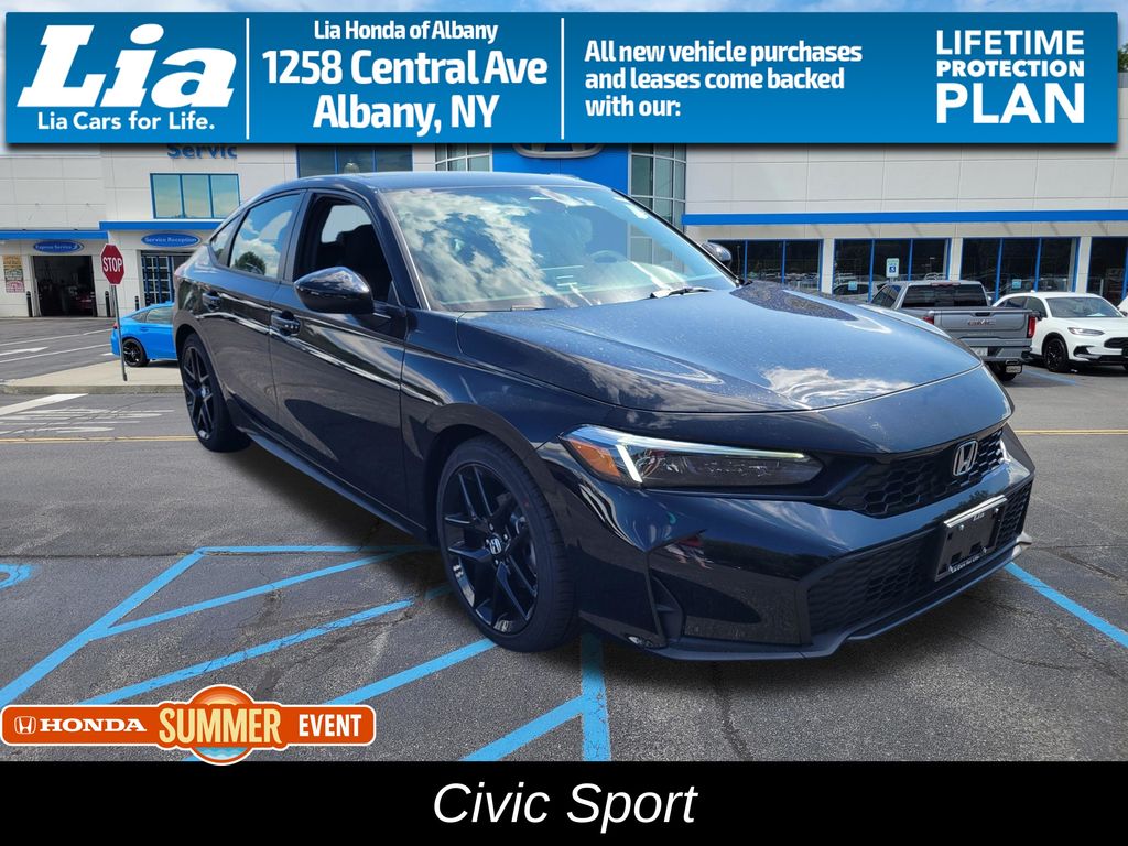 Crystal Black Pearl 2026 Honda Civic Hatchback Hatchback Front-Wheel Drive Continuously Variable Transmission