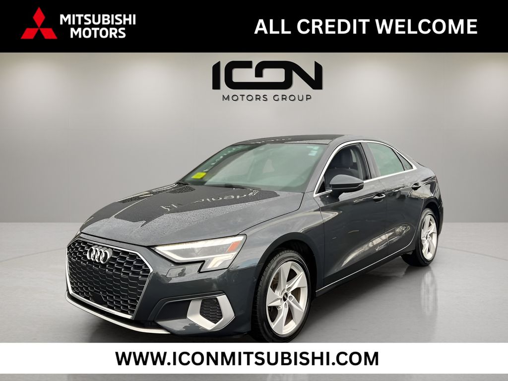 Brilliant Black 2024 Audi A3 Sedan Front-Wheel Drive Automatic