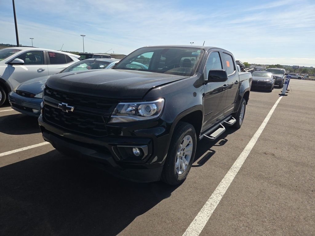 Black 2022 Chevrolet Colorado Pickup Truck Four-Wheel Drive 8-Speed Automatic