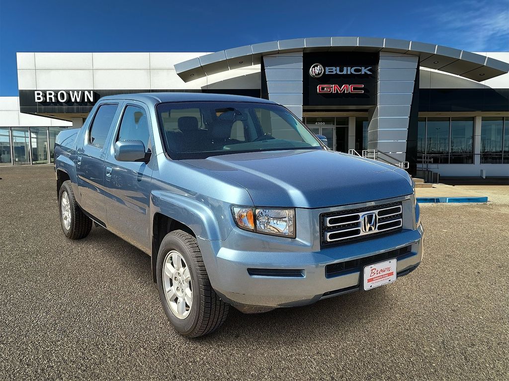 Blue 2007 Honda Ridgeline Pickup Truck All-Wheel Drive 5-Speed Automatic