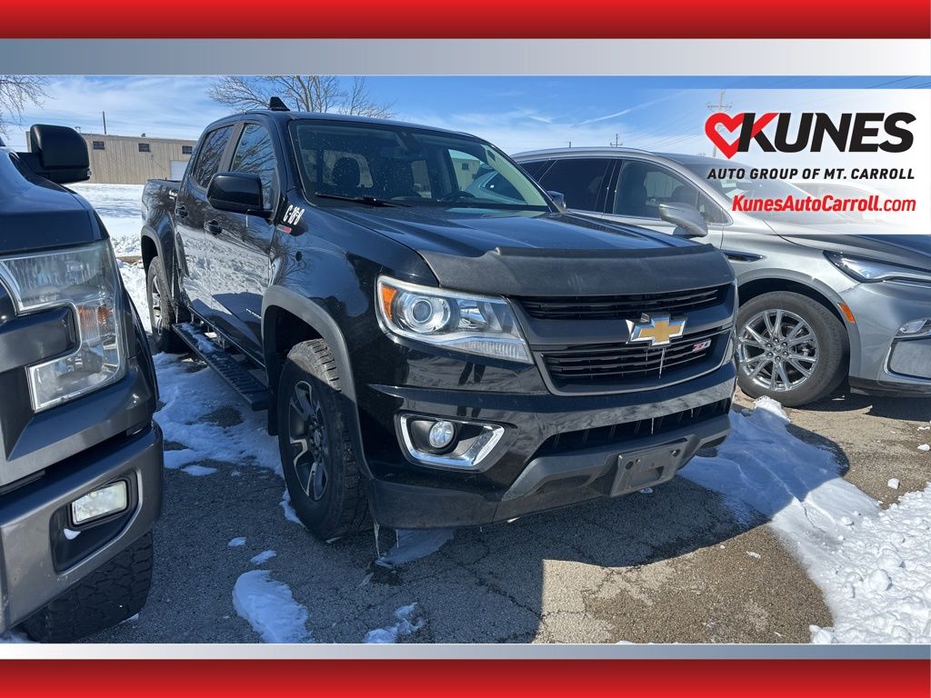 Black 2018 Chevrolet Colorado Z71 Crew Cab 4WD Pickup Truck Four-Wheel Drive 6-Speed Automatic