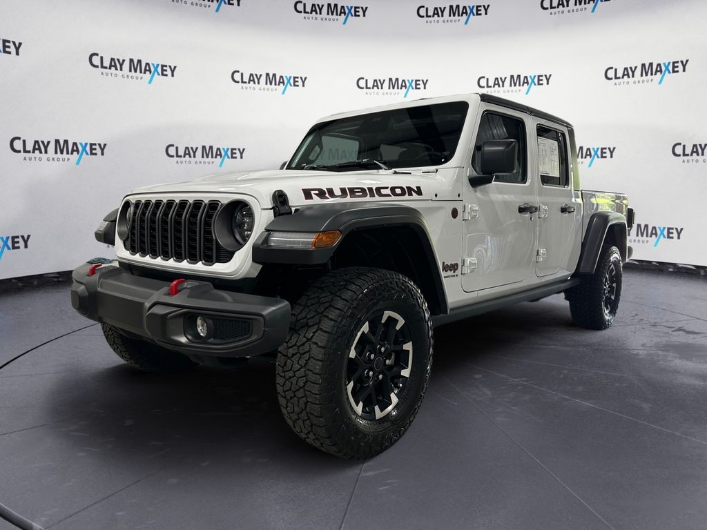 Bright White Clearcoat 2026 Jeep Gladiator Rubicon Crew Cab 4WD Pickup Truck Four-Wheel Drive 8-Speed Automatic