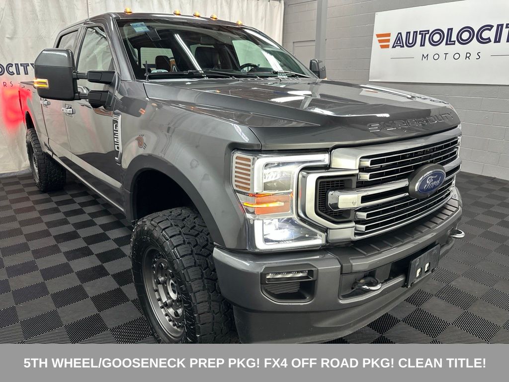 Carbonized Gray Metallic 2022 Ford F-350 Super Duty Limited Crew Cab 4WD Pickup Truck Four-Wheel Drive Automatic