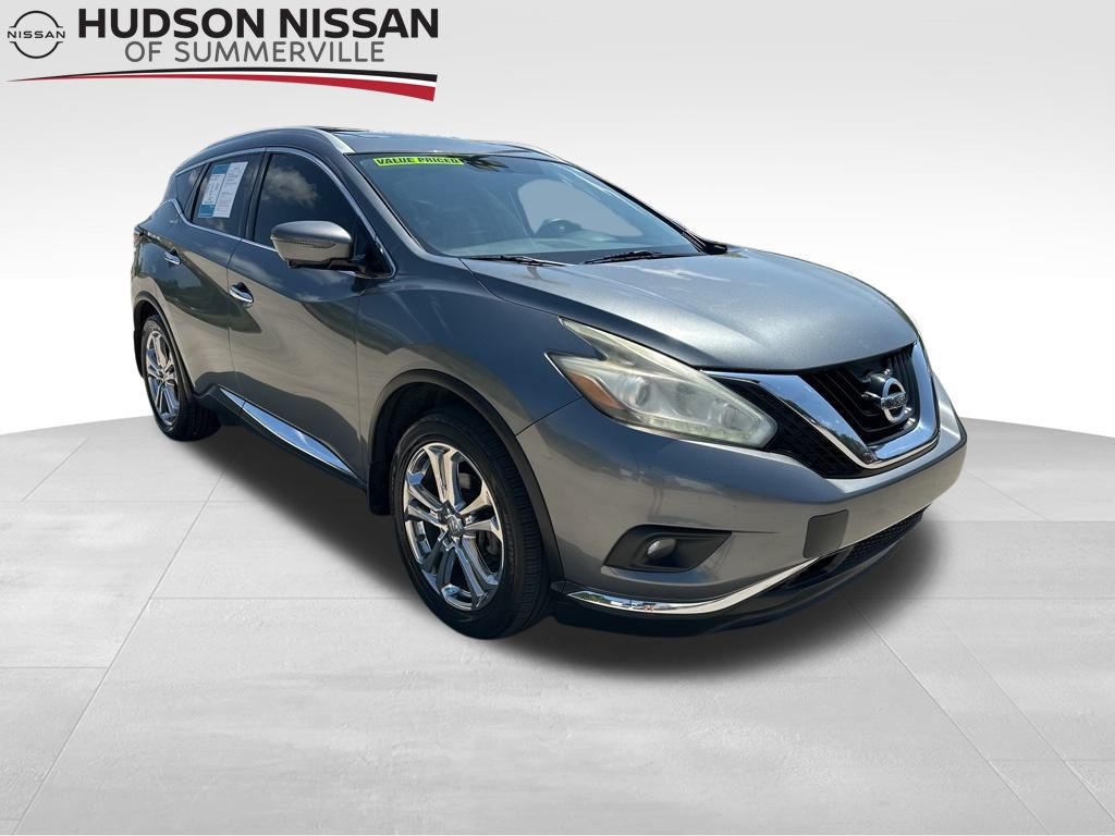 2015 Gun Metallic Nissan Murano Platinum SUV