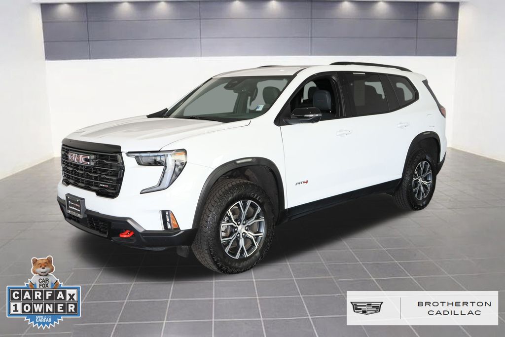 Summit White 2025 GMC Acadia AT4 AWD SUV / Crossover Four-Wheel Drive 8-Speed Automatic