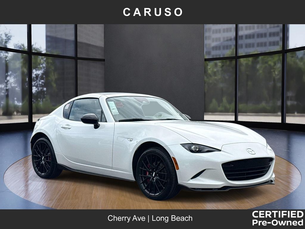 Snowflake White Pearl 2025 Mazda MX-5 Miata RF Club RWD Convertible Rear-Wheel Drive 6-Speed Manual