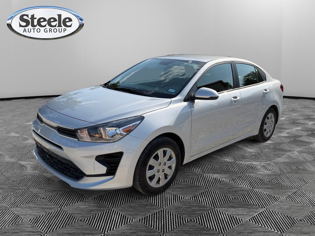 Silky Silver 2023 Kia Rio Sedan Front-Wheel Drive Continuously Variable Transmission