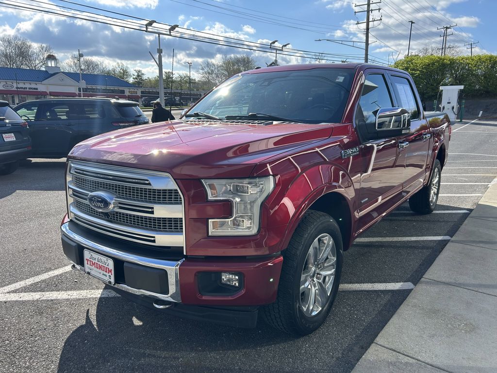 Ruby Red Metallic 2017 Ford F-150 Platinum SuperCrew 4WD Pickup Truck Four-Wheel Drive Automatic