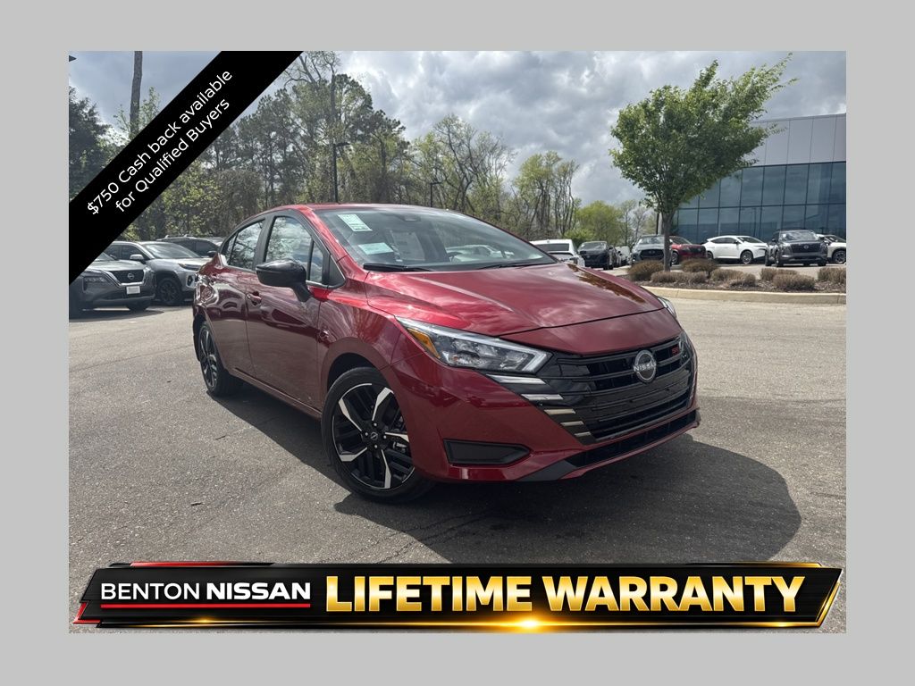 Red (Scarlet Ember Tintcoat) 2025 Nissan Versa SR FWD Sedan Front-Wheel Drive Continuously Variable Transmission