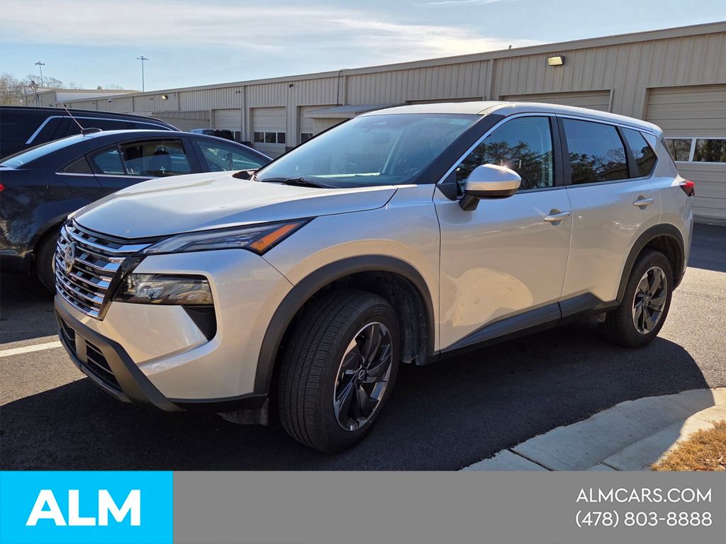 Brilliant Silver Metallic 2025 Nissan Rogue SV FWD SUV / Crossover Front-Wheel Drive Continuously Variable Transmission