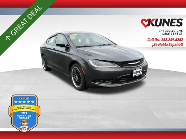 Gray (Granite Crystal Metallic Clearcoat) 2016 Chrysler 200 S Sedan AWD Sedan All-Wheel Drive 9-Speed Automatic