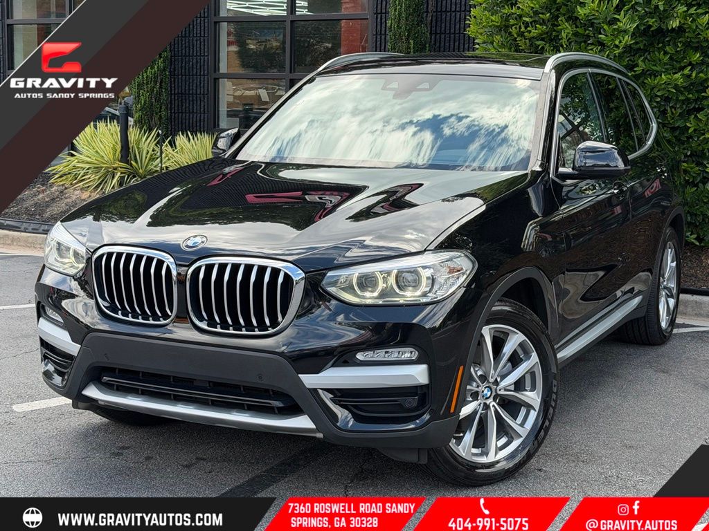 Jet Black 2019 BMW X3 SUV / Crossover Rear-Wheel Drive 8-Speed Automatic