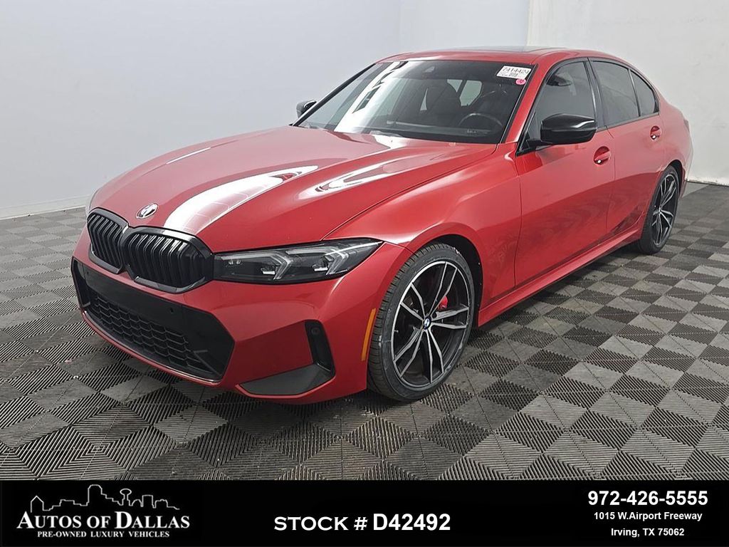 Melbourne Red Metallic 2023 BMW 3 Series Sedan Rear-Wheel Drive 8-Speed Automatic