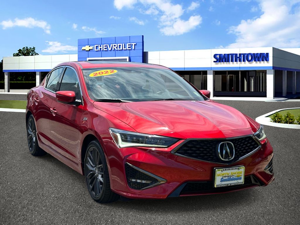 Performance Red Pearl 2022 Acura ILX FWD with Premium and A-SPEC Package Sedan Front-Wheel Drive 8-Speed Dual Clutch