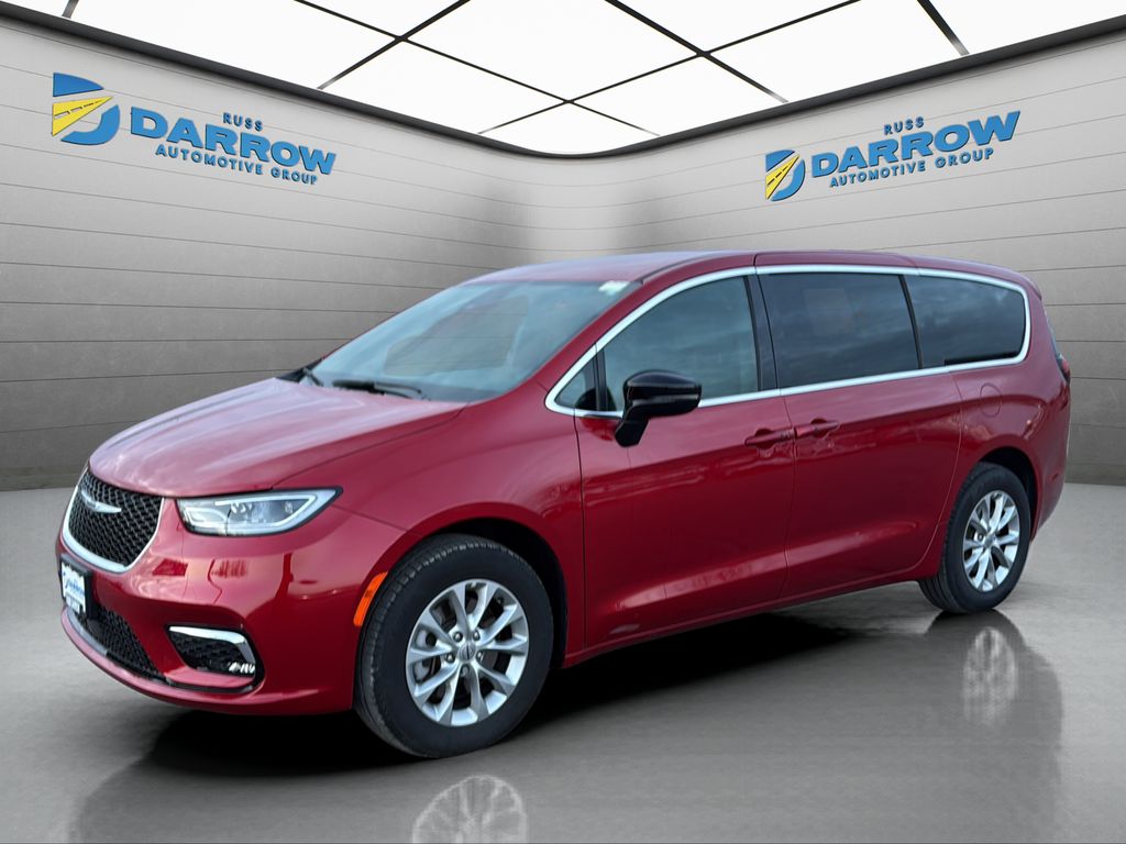 Red Hot Pearlcoat 2025 Chrysler Pacifica Select AWD Minivan All-Wheel Drive 9-Speed Automatic