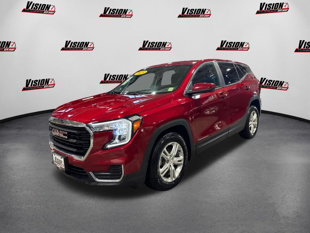 Volcanic Red Tintcoat 2023 GMC Terrain SLE FWD SUV / Crossover Front-Wheel Drive 9-Speed Automatic