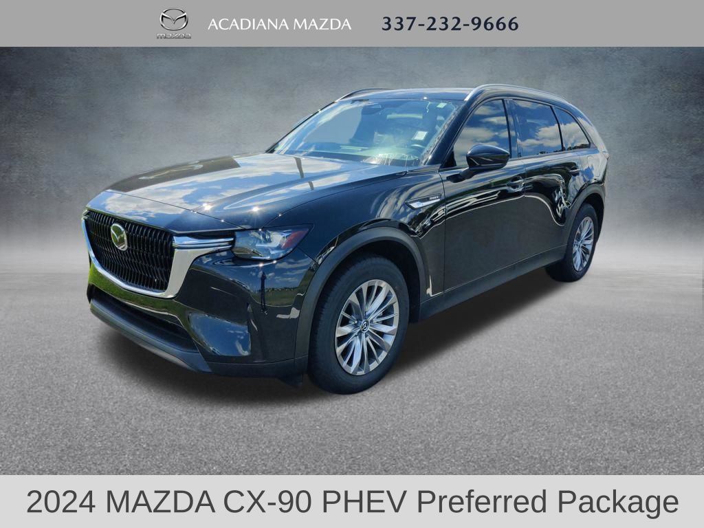 Jet Black Mica 2024 Mazda CX-90 PHEV Preferred AWD SUV / Crossover All-Wheel Drive 8-Speed Automatic