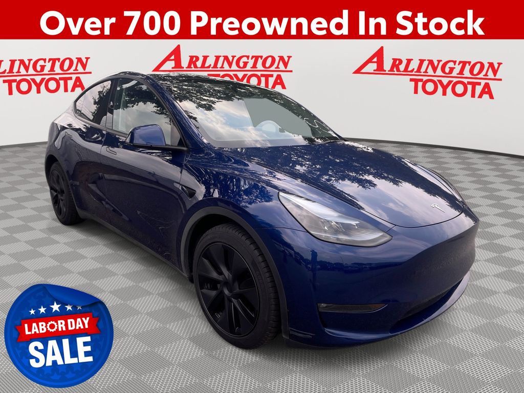 Deep Blue Metallic 2025 Tesla Model Y SUV / Crossover All-Wheel Drive 1-Speed Automatic