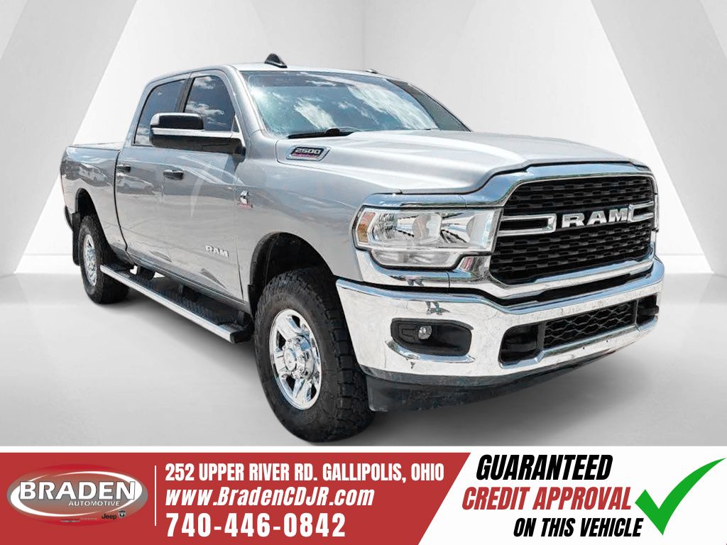 Billet Silver Metallic Clearcoat 2022 RAM 2500 Big Horn Crew Cab 4WD Pickup Truck Four-Wheel Drive 6-Speed Automatic